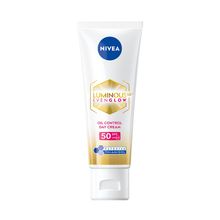 Nivea Luminous Even Glow Oil Control Day Cream Spf 50,Thiamidol Uv Protection & Reduces Dark Spots