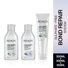 Redken Damaged Hair Combo - Acidic Bonding Concentrate Shampoo, Conditioner & Leave-In Treatment