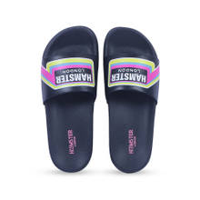 Hamster London Unisex Hilton Sliders- Black