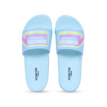 Hamster London Unisex Hilton Sliders- Aqua