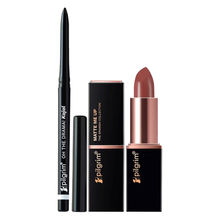 Pilgrim Long-Lasting Bullet Lipstick & Smudge-Proof Kajal Combo Nude Kiss & Black Mischief