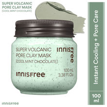 Innisfree Volcanic Pore Clay Mask - Cool Mint Choco, Clogged Pores, Oil Control, Blackhead