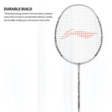 Li-Ning Blaze 100 Carbon Fibre Strung Badminton with Cover -Off White
