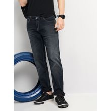 CELIO Black Cotton Knit Denim Jeans