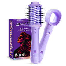Bombae Hairess Ionic 3-In-1 Hot Air Brush Hair Dryer, Volumizer & Straightener