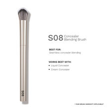 PAC S08 Concealer Blending Brush - Dome Shaped Lightly Packed Bristles, Ensures Effortless Blending