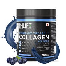Inlife Hydrolyzed Type 1 And 3 Collagen Peptides - Blueberry Flavour