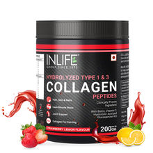 Inlife Hydrolyzed Type 1 And 3 Collagen Peptides - Strawberry Lemon Flavour