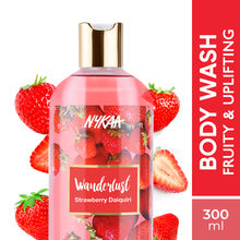Nykaa Wanderlust Strawberry Daiquiri Body wash with Strawberry Scent for Uplifting Mood + 0% Paraben