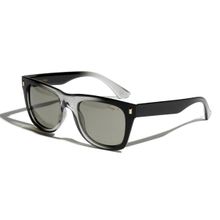 Vintage Bespoke Col 270 Unisex Solid Sunglass - Grey (53)