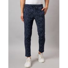 Club York Navy Blue Printed Track Pant