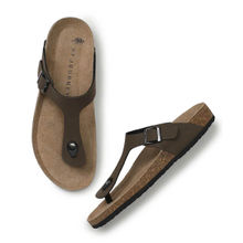 HF Journey Men Brown Round Toe Sandals
