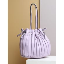 Haute Sauce Lavender Structured Bucket Bag