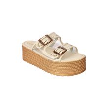 Catwalk Women Beige Platform Heels