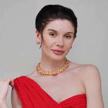 Beryachi Vanya Jadau Kundan Hasli Necklace Set