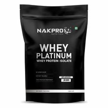 NAKPRO Platinum 100% Whey Protein Isolate Supplement Powder - Unflavoured