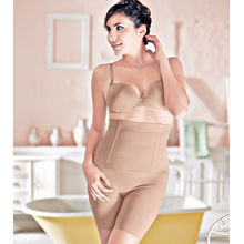 Enamor Hi-Waist Thigh Slimmer, Seamless - Buff