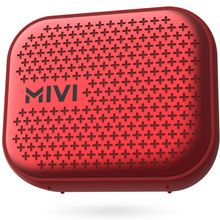 Mivi Roam 2 Wireless Bluetooth Speaker 5w, Powerful Bass, 24 Hours Playtime, Waterproof - Red
