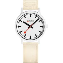 Mondaine Essence Hours Analog Dial Color White Men's Watch- MS1.41111.LT