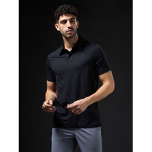 Technosport Men Solid Slim Fit Polo Sports T-Shirt with Cot Flex