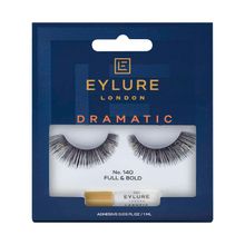 Eylure London False Eyelashes With Glue - Dramatic No. 140 Full & Bold
