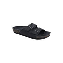 SOLETHREADS Men Black Casual Comfort Sandals