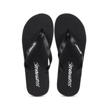 SOLETHREADS Men Black Casual Comfort Flipflops