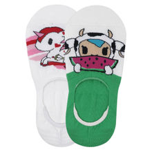 Balenzia X Tokidoki Mozzarella & Loafer Socks For Women - Pack Of 2 - Multi-Color (FREE SIZE)