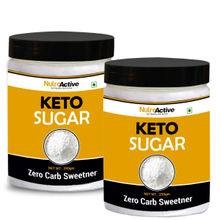NutroActive Keto Sugar Zero Carb Sweetener 100% Sugar Free (Pack of 2)