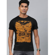 Conditions Apply Black Printed T-Shirt