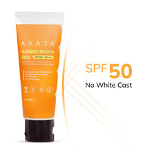 ARATA Sunscreen SPF 50+ PA+++ Sunscreen Gel | No White Cast, Non Sticky, Broad Spectrum