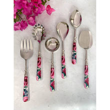 Faaya Gifting Serving Spoons - Set of 6 - Tudor Blooms