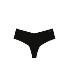 Victoria's Secret PINK No-Show Thong Panty - Black