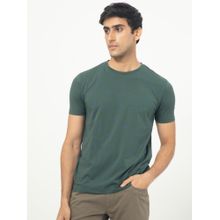 Rare Rabbit Green Monogram Printed T Shirt