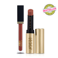 Nykaa Cosmetics Matte to Last Lipstick + Liquid Lipstick Bestseller Combo- Madras Kaapi