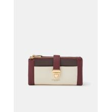 Accessorize London Women Maroon Push Lock Wallet