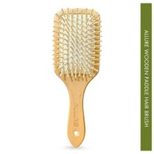 Allure White Bamboo Paddle Hair Brush