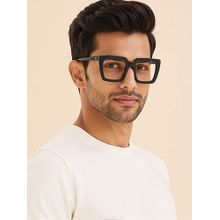 Lenskart STUDIO Unisex Zero Power Blue Cut & Antiglare Black Frame Full Rim Computer Glasses