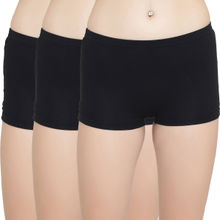Leading Lady Pack Of 3 Pcs Boyshorts - Black