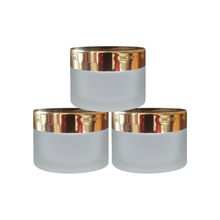Avnii Organics Acrlyic Jar with Golden Lid - Pack of 3