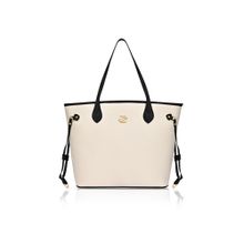Lavie Signature Canva Laptop Tote Bag -Off-white (Large)