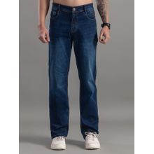 Club York Navy Blue Straight Fit Solid Denim Jeans