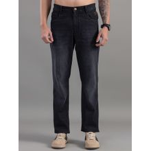 Club York Black Straight Fit Solid Denim Jeans