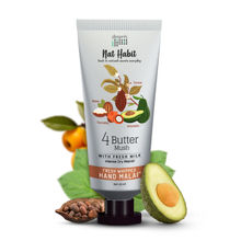 Nat Habit 4 Butter Mush Hand Malai - Shea,Tucuma,Avocado & Cocoa, Hand Moisturizer Cream - Dry Skin