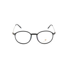 TED SMITH Unisex Black Full Rim Round Frames