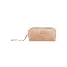 Esbeda Solid Pu Synthetic Pouch - Beige