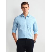 Arrow Sports Blue Collar Regular Shirt