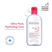 Bioderma Dermatological Micellar Water Sensibio H2O - Gently Removes Makeup Prevents Clogged Pores