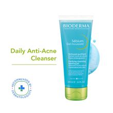Bioderma Cleanser - Sebium Gel Moussant - Acne Defence Cleanser For Oily Acne Prone Skin