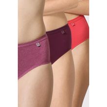 Van Heusen Woman Lingerie And Athleisure Pack Of 3 Anti Bacterial No Marks Hipster Panty Dark